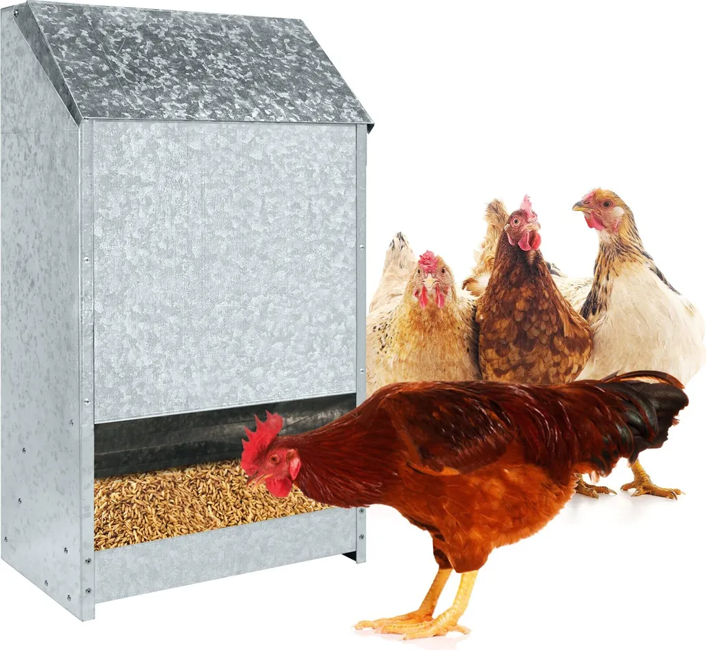 Mangiatoia per Galline Automatica Inox Feedomatic per Allevatori
