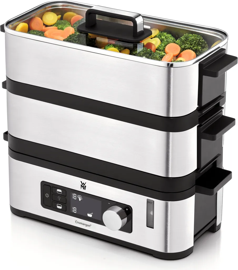 Cuit vapeur WMF Vitalis E 900 watts 1,1L en acier Cromargan robuste