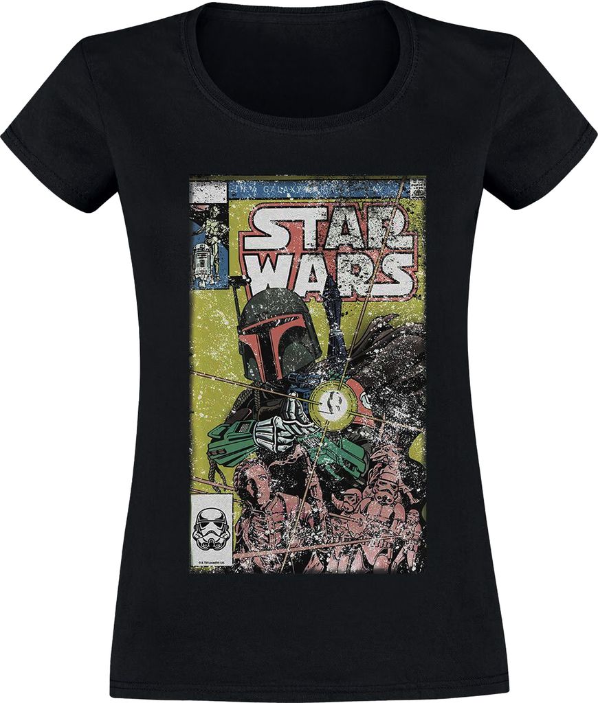 Star Wars - T-Shirt für Damen BI1179 (S) (Schwarz) Produktbild 