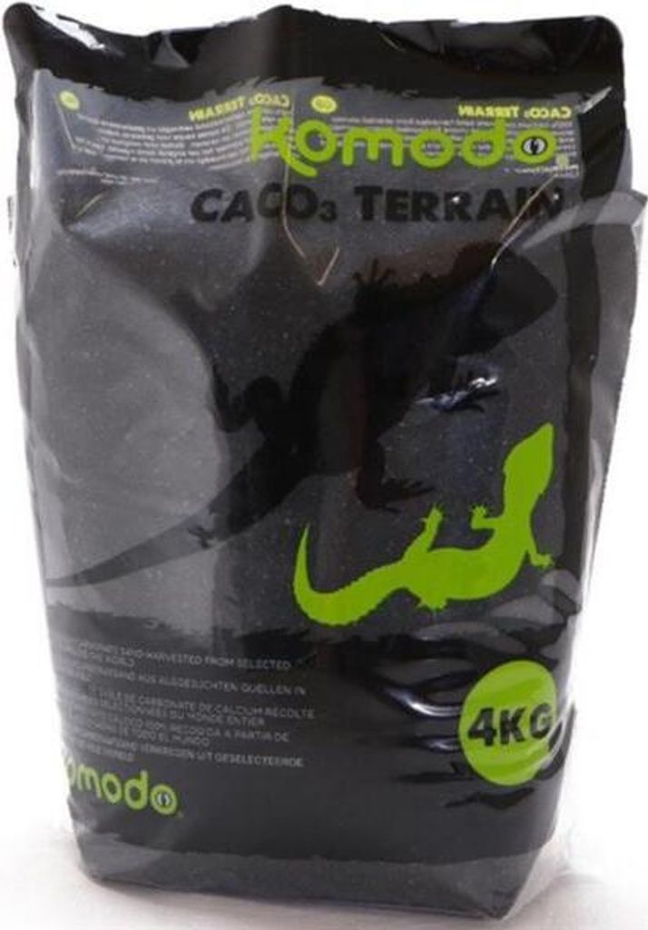 Komodo CaCo3 Sand Schwarz - essbarer Sand für Reptilien Produktbild 