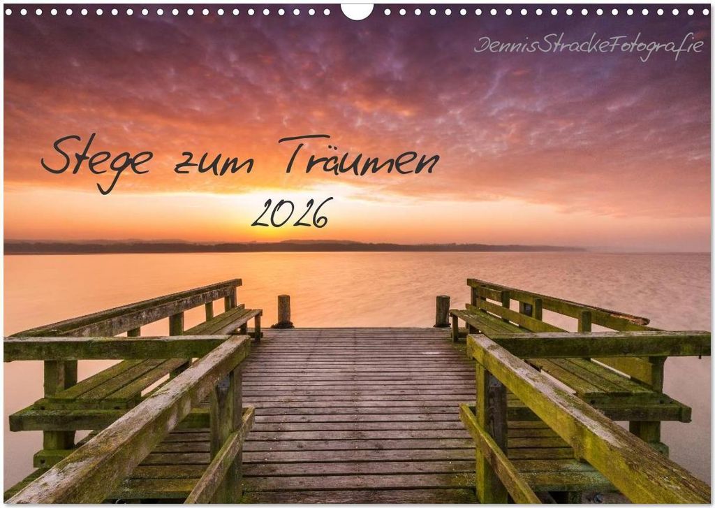 Stege zum Träumen (Wandkalender 2026 DIN A3 quer), CALVENDO Monatskalender