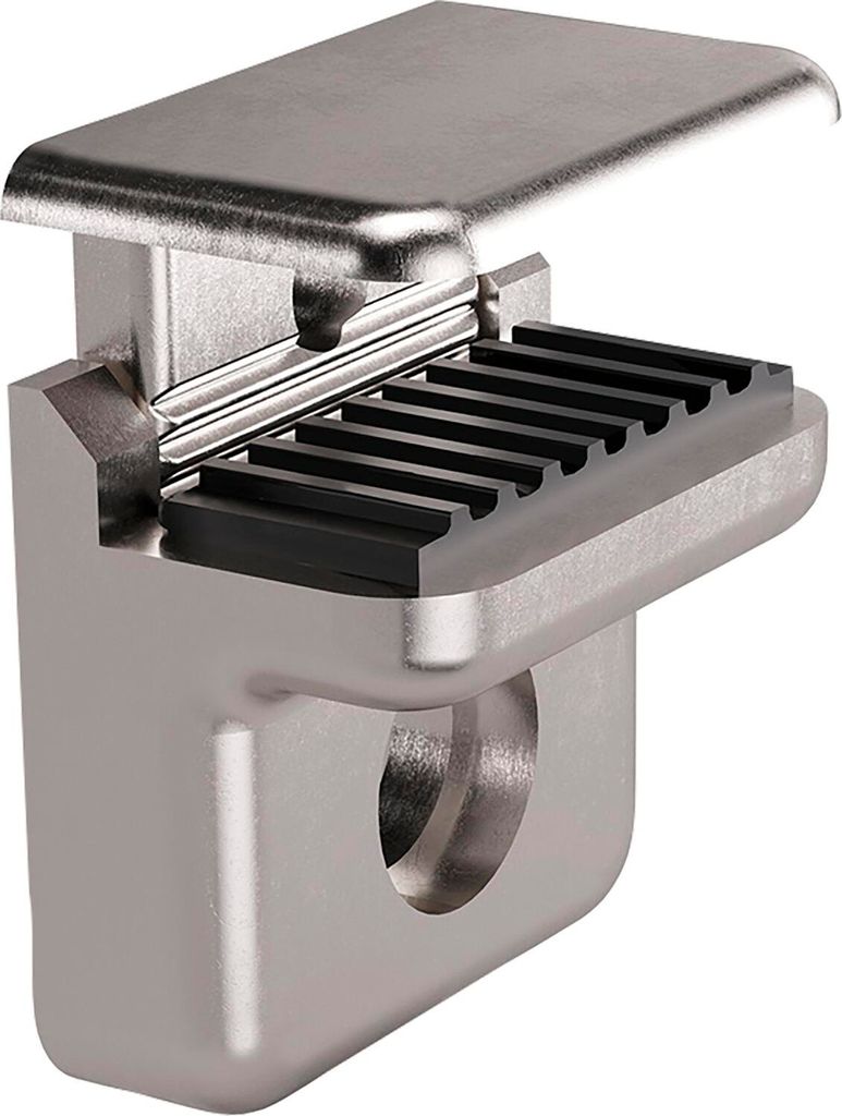 ITALIANA FERRAMENTA Glasbodenträger Pull zum Anschrauben Glas 5-8mm VPE 100 ST