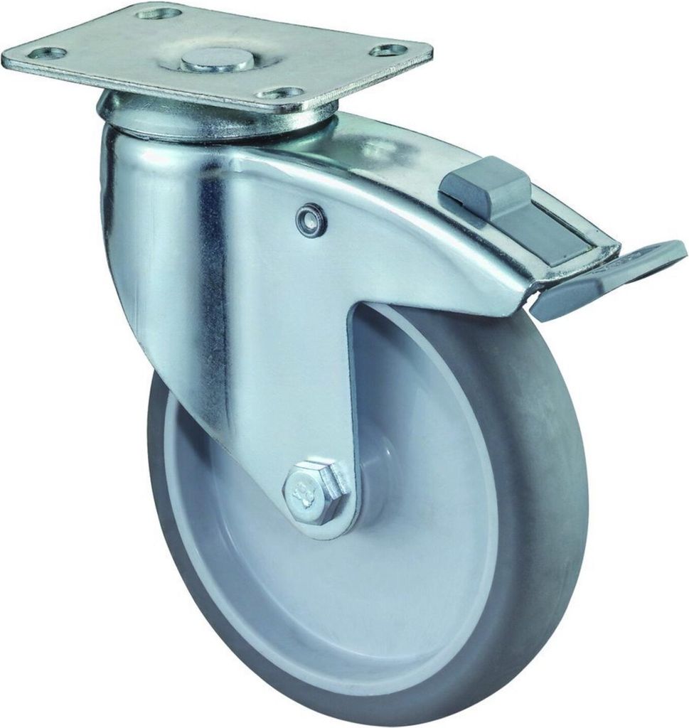 Bs Rollen - Lenkrollen Fst.Gum.125mm, 829848