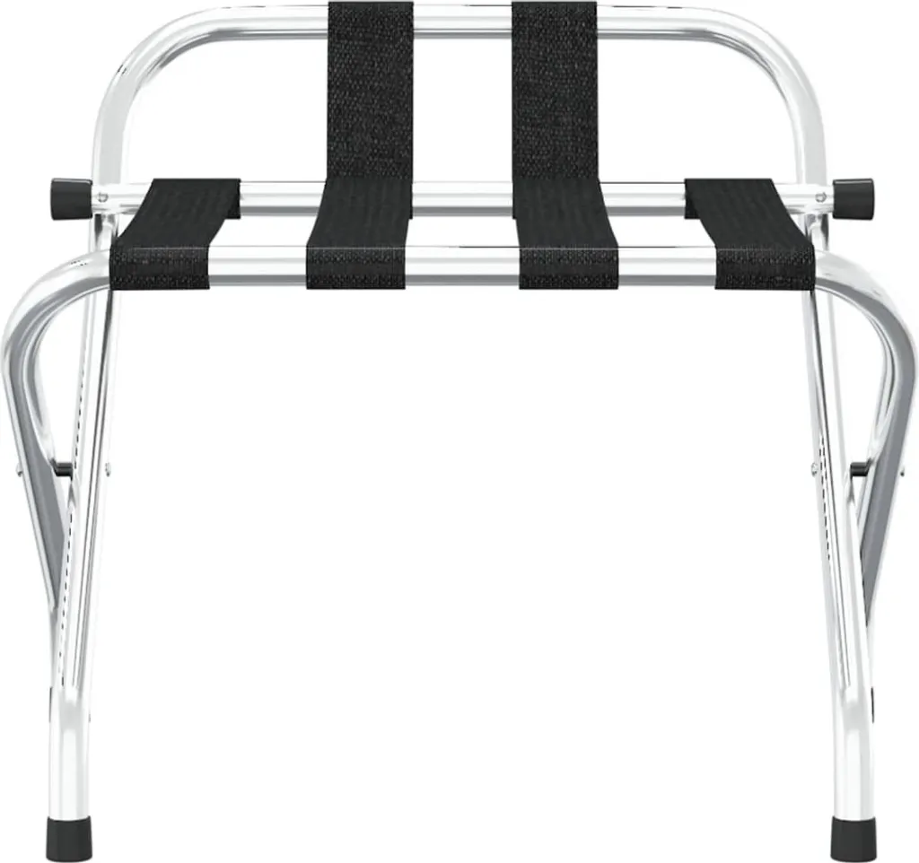 Support de valise professionnel argenté pliable avec dossier 56cm
