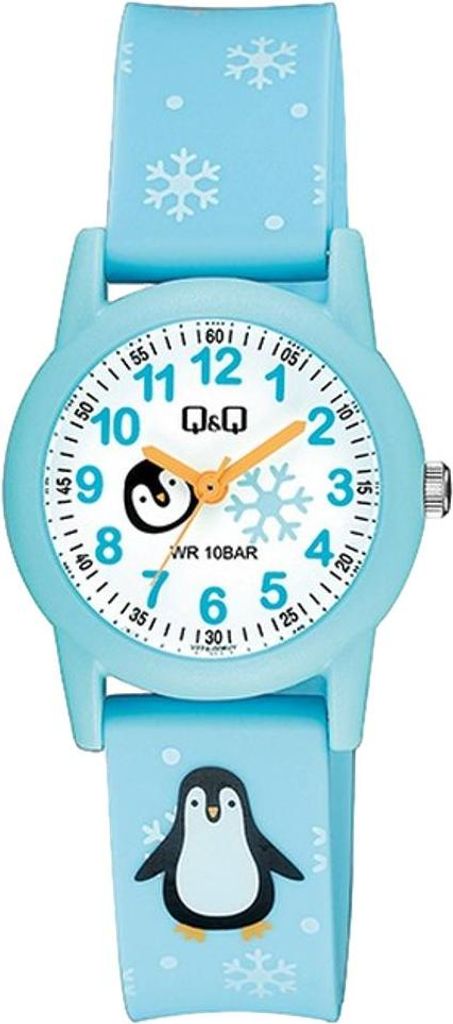 Q&Q Kinderuhr mit Silikonarmband, 10 Bar wasserdicht Produktbild 