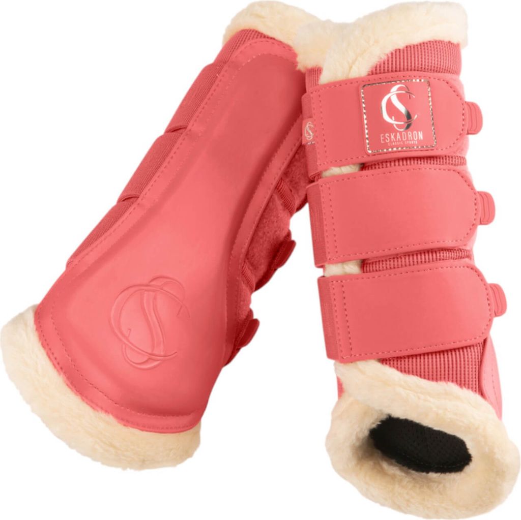 Eskadron Mesh Fauxfur Gamaschen coral blossom Classic Sports 25 F/S, Größe:L