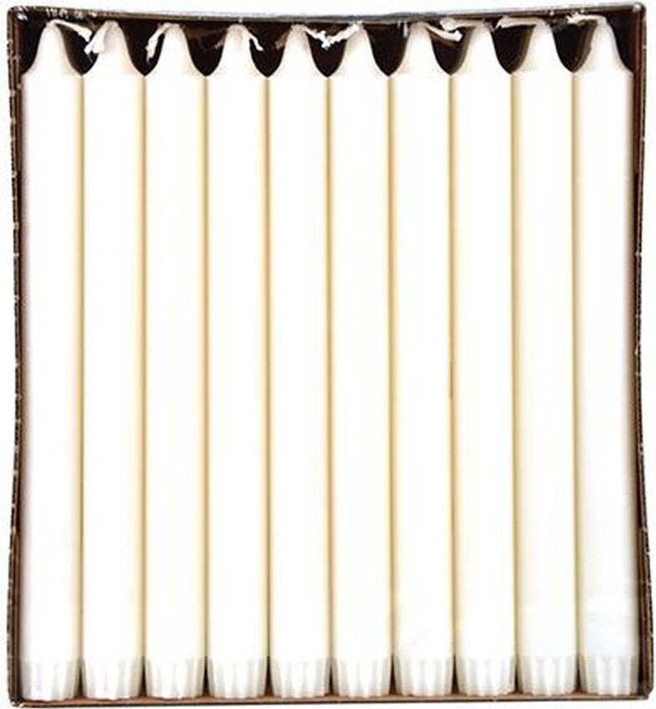 Papstar Kronkerzen Ø 2,2 cm · 20 cm weiß aus 100 % Stearin, Produktbild 
