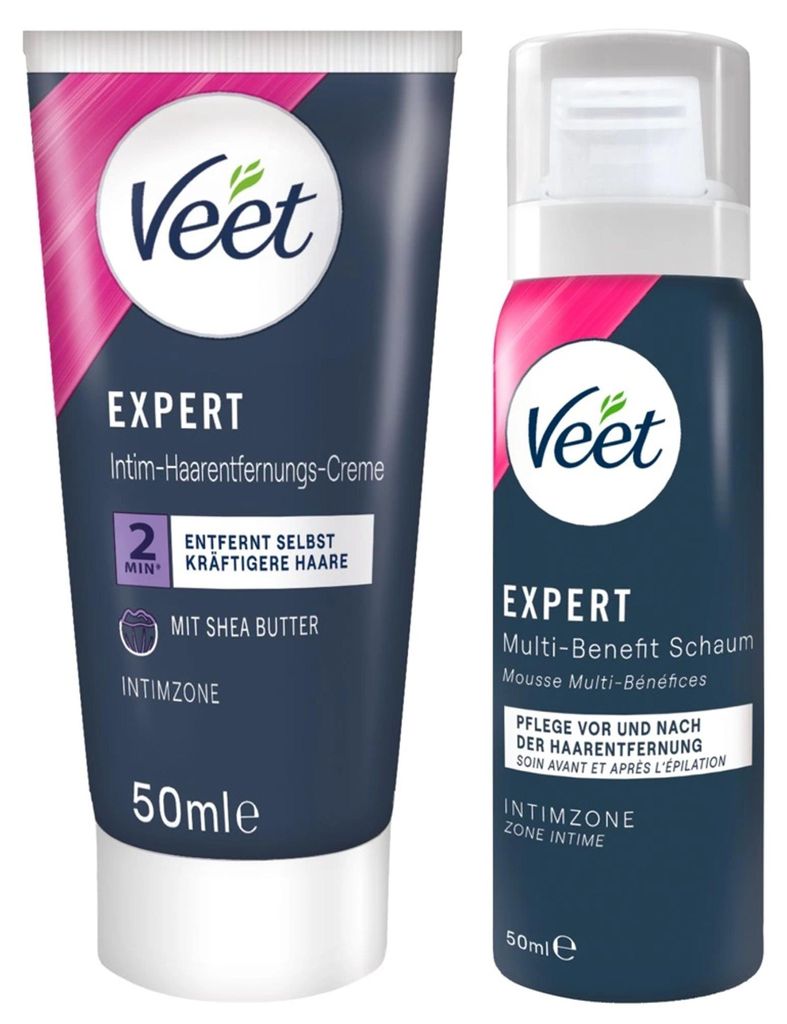 Veet EXPERT Zestaw do pielęgnacji okolic intymnych z kremem Zdjęcie produktu 