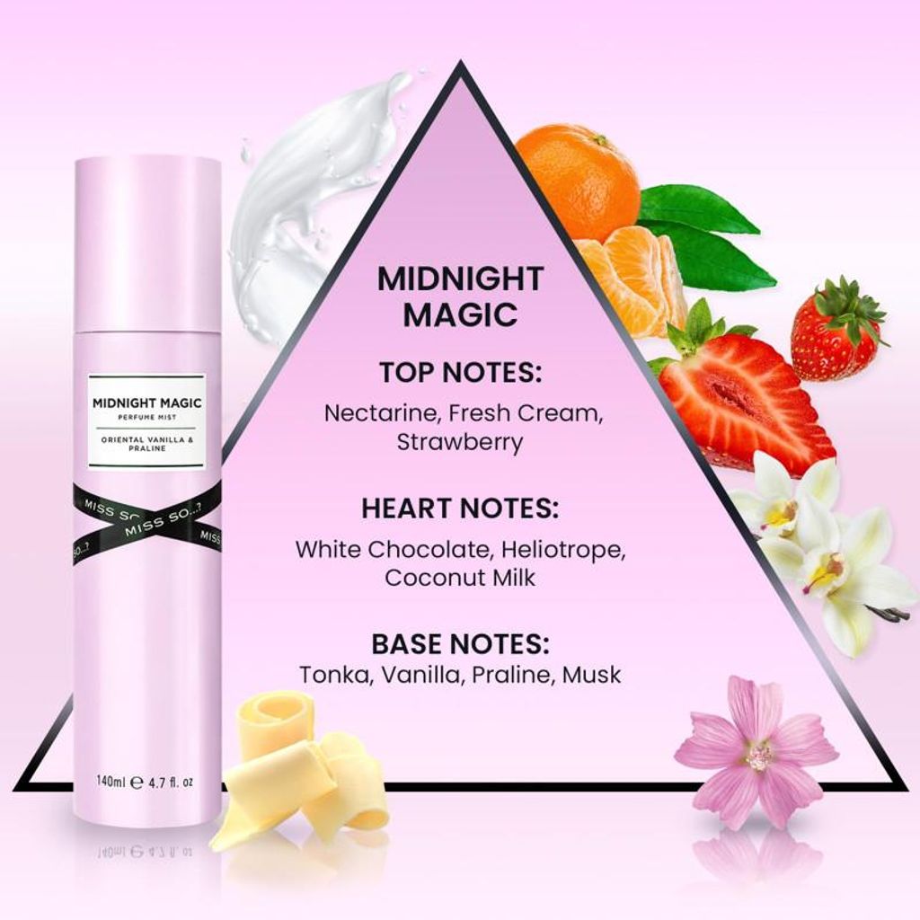 Miss So - Miss So - Spray do ciała - Midnight Magic, 140 ml Zdjęcie produktu 