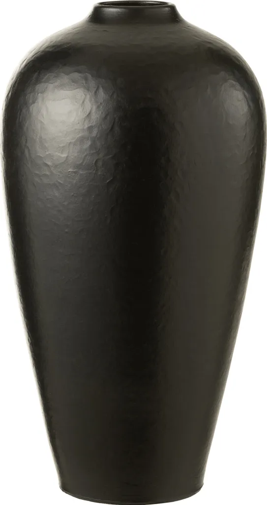 Vase Céramique Noir Large J-Line - Idéal pour Grands Bouquets de Fleurs