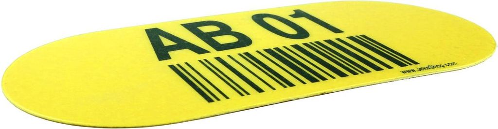 Oval - bedruckt Blau 90 mm x 225 mm x - Blau - Glatt - Polyvinyl chloride (PVC) - 0,99 mm - Innenbereich - D5SR25522