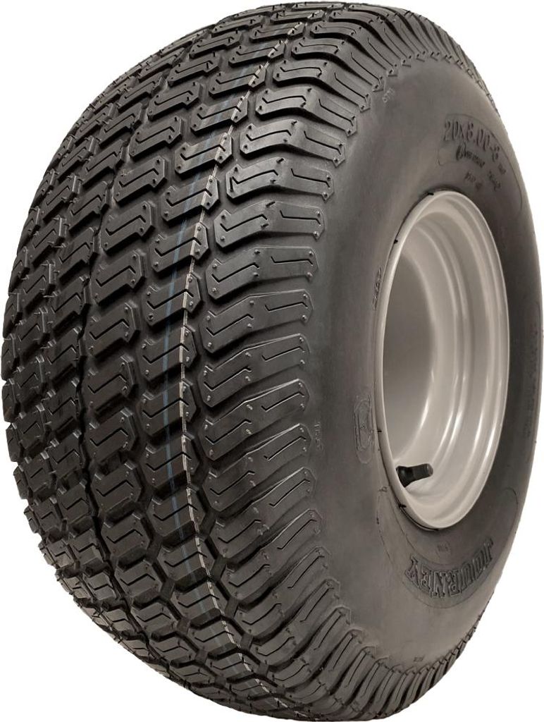 20x8.00-8 4ply Multi turf grass - Wanda P332 Rasenmäherreifen auf 4 Spikes Felge 100mm