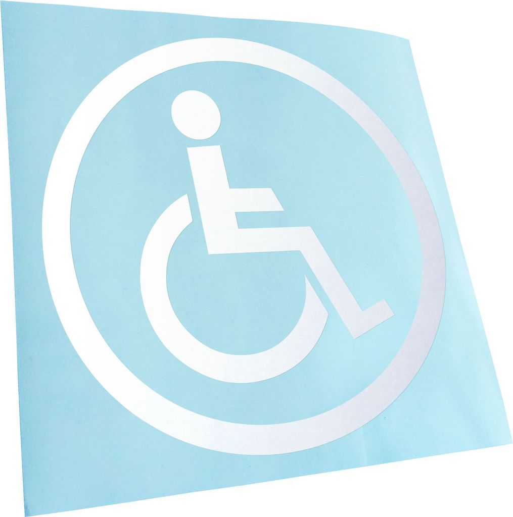 Kiwistar - Autoaufkleber - Rollstuhlfahrer Design 2 Heckscheibenaufkleber - Aufkleber für Auto Kfz Fahrrad, LKW, Truck Mofa
