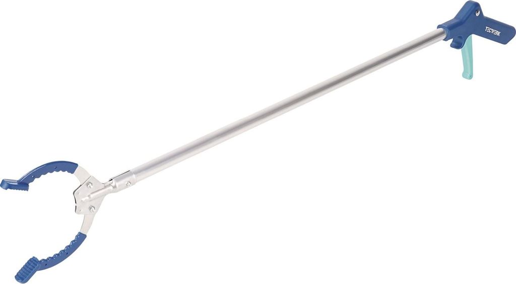 Tecwerk Abfallgreifzange 920 mm Aluminium mit Kunststoffüberzug 0,25 kg 65 mm - 1 Stk.