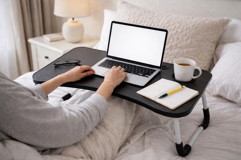 Betttisch Frühstückstablett Serviertablett Laptoptisch Produktbild 