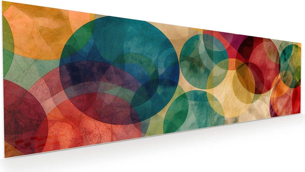 Glasbild 120x40cm in XXL für Wohnzimmer, Schlafzimmer Motiv Produktbild 