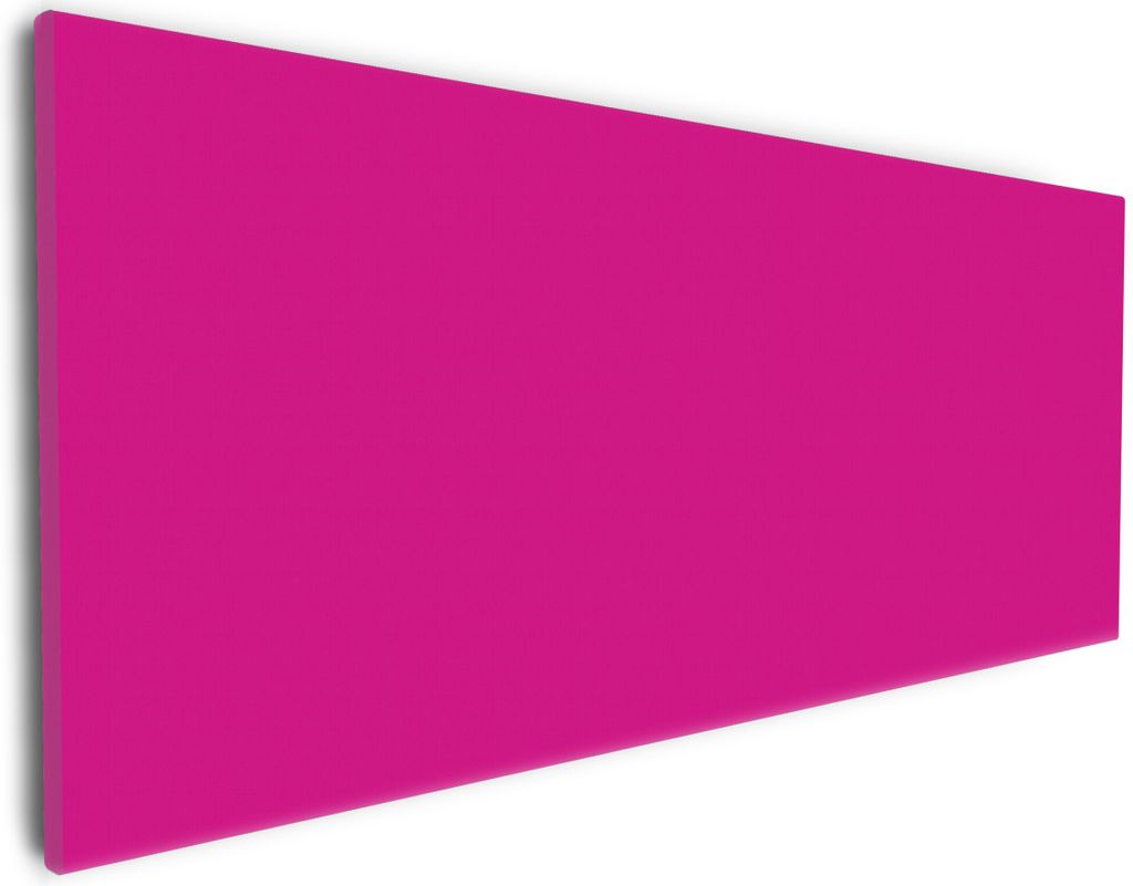 Wallario Premium Leinwandbild Pink in Größe 30 x 75 cm