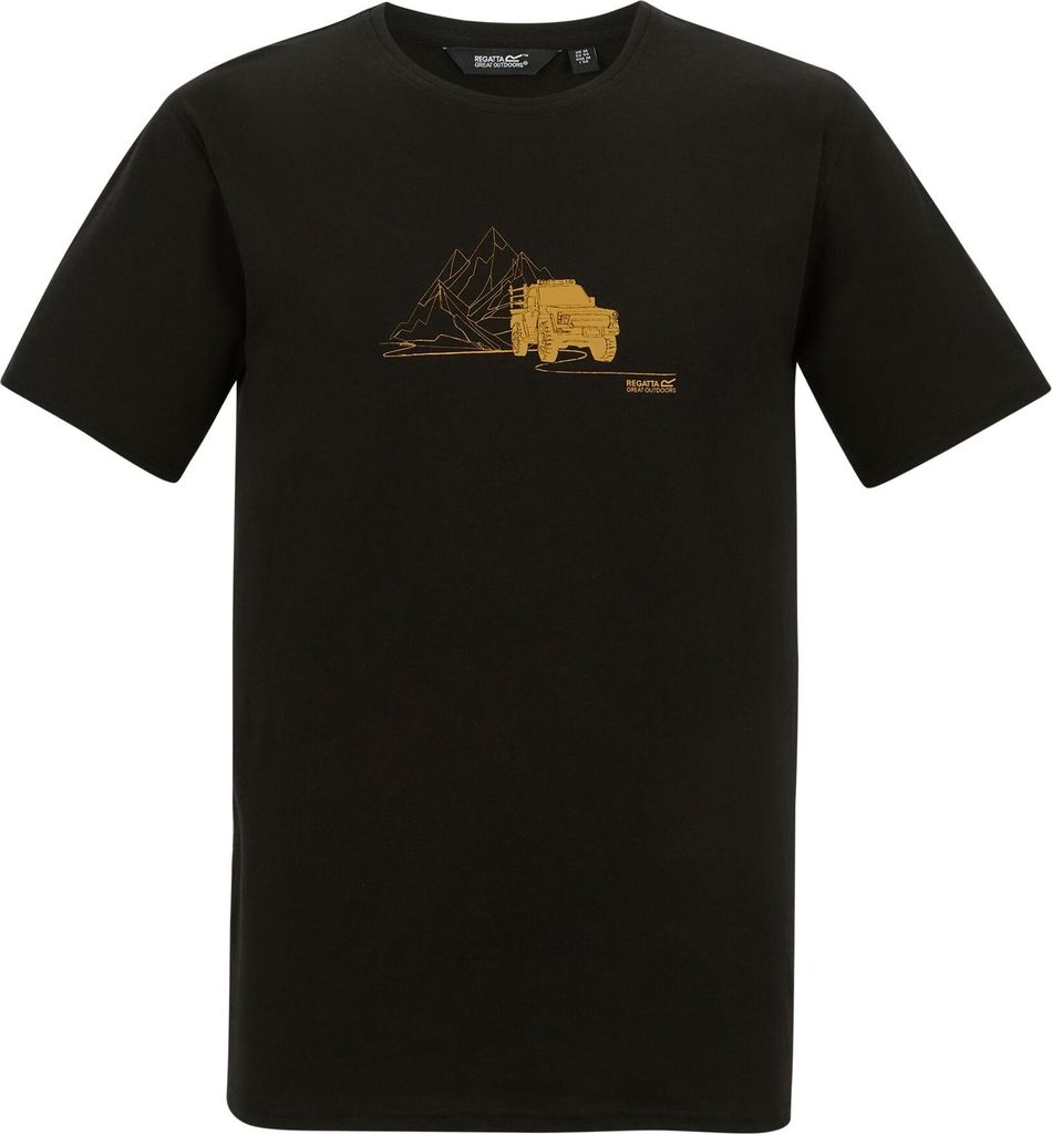 Regatta - "Cline IX" T-Shirt für Herren RG12651 (5XL) (Schwarz)