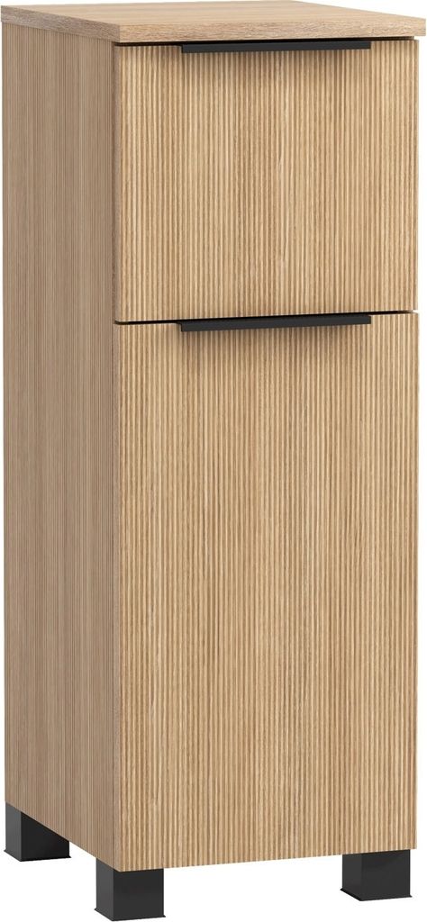 Unterschrank - B 30 cm - 1 Tür - 1 Schublade - Tiara Eiche Nachbildung