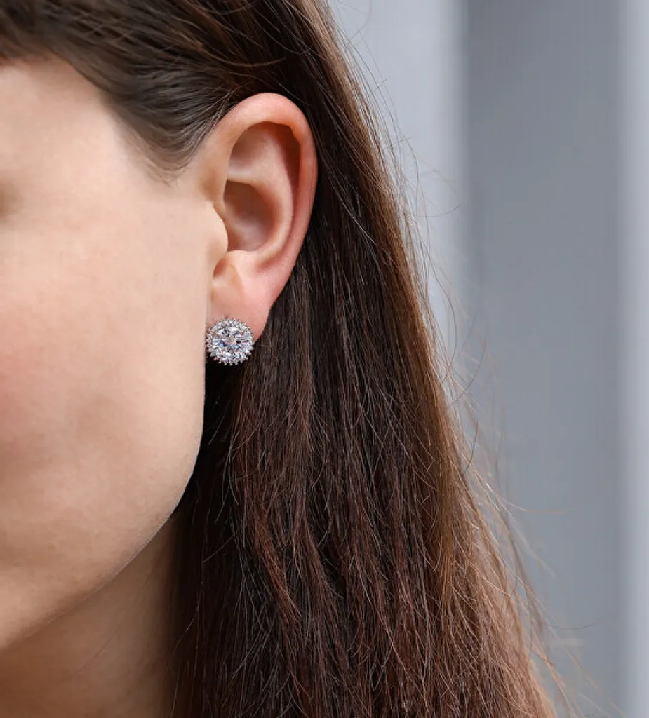 Boucles d'oreilles argentées hypoallergéniques et légères AGU1202