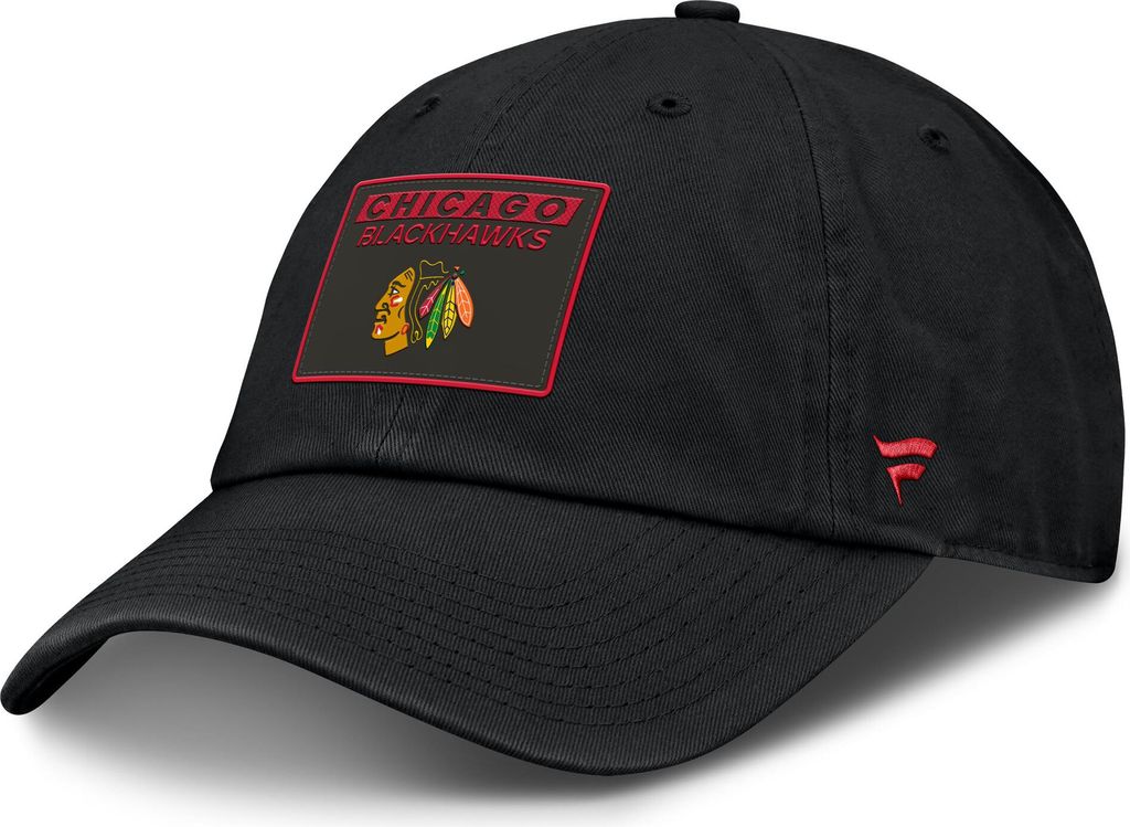 Chicago Blackhawks NHL AP Rink Prime Herren-Kappe, unstrukturiert, verstellbar, mit Schnappverschluss