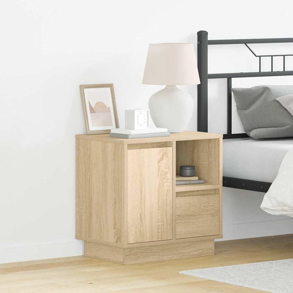 Maison Exclusive - Nachttisch 2 pcs Sonoma-Eiche 50 x 34,5 x 50 cm Holzwerkstoff