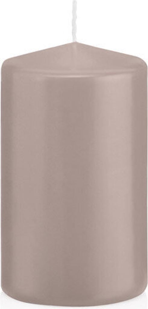 16 Stumpen Kerzen Silbergrau 10 x 5,8 cm (H x D) 100% Paraffin Wachs in er RAL Kerzen Güte von StückDeutschland zur Deko, Party, Hochzeit, Weihna...