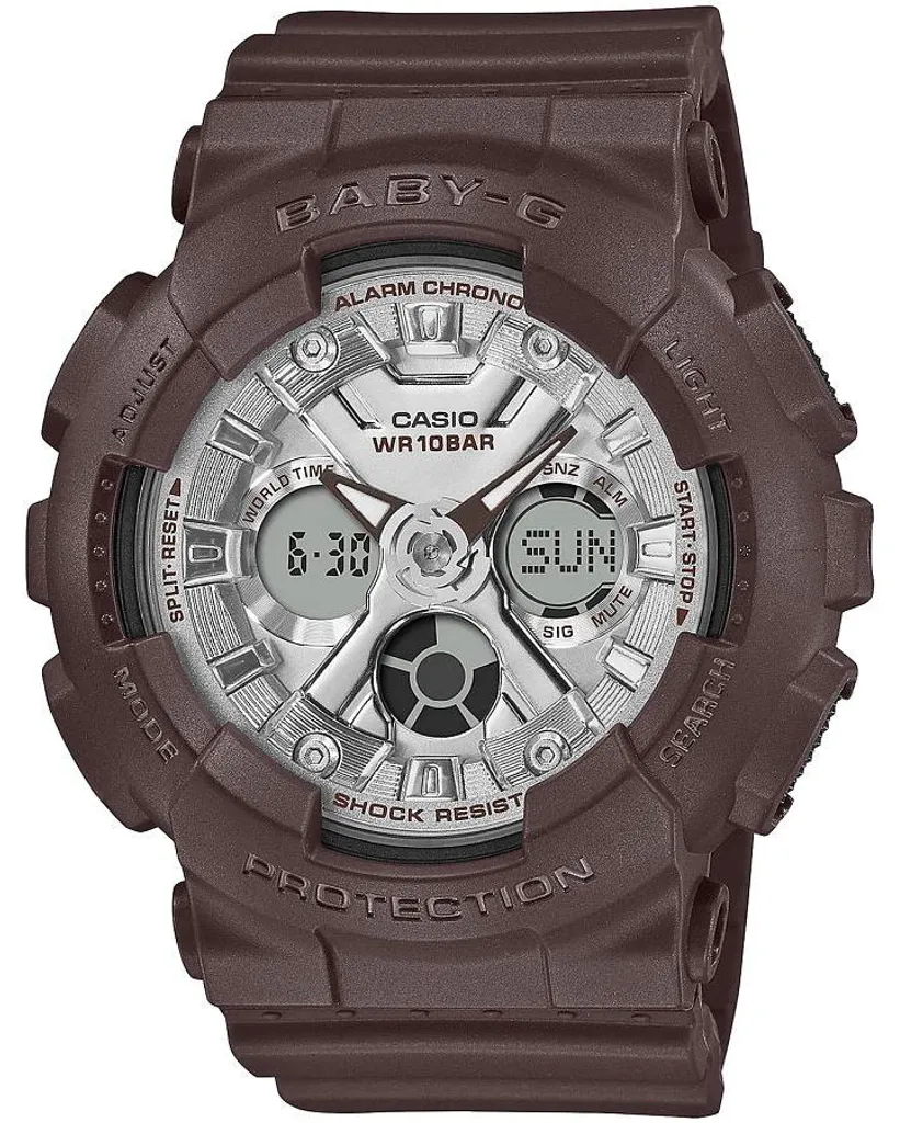 Montre Digitale Femme Casio Baby-G Marron - Accessoire Sport Chic 10 Bar