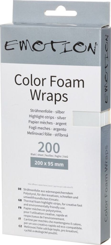 Efalock Emotion Color Foam Wraps 20 cm silber Produktbild 