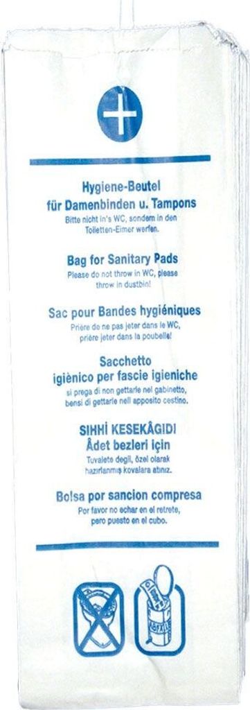 Hygostar 347040010 Sacchetti per l'igiene in carta - 100 Immagine del prodotto 