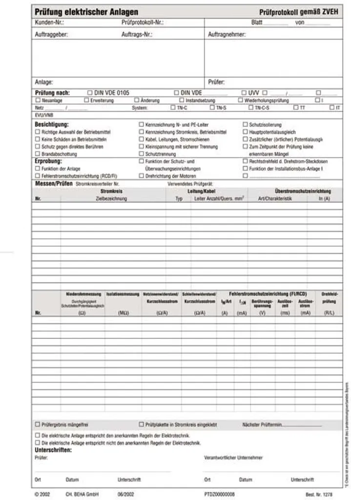 Bloc de mesure Fluke 2146070 avec protocoles DIN VDE 0100 pré-remplis