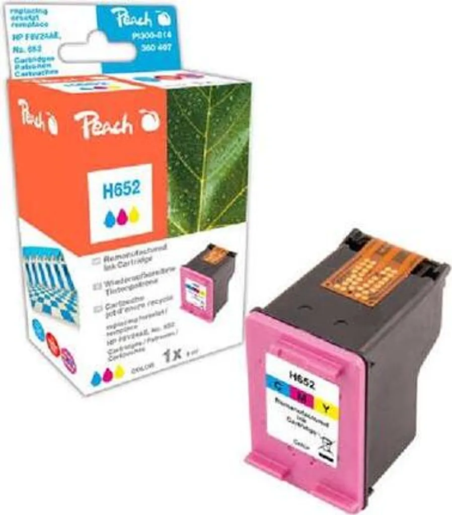 Cartuccia Peach Compatibile HP 652 Colore F6V24AE - Risparmio Garantito