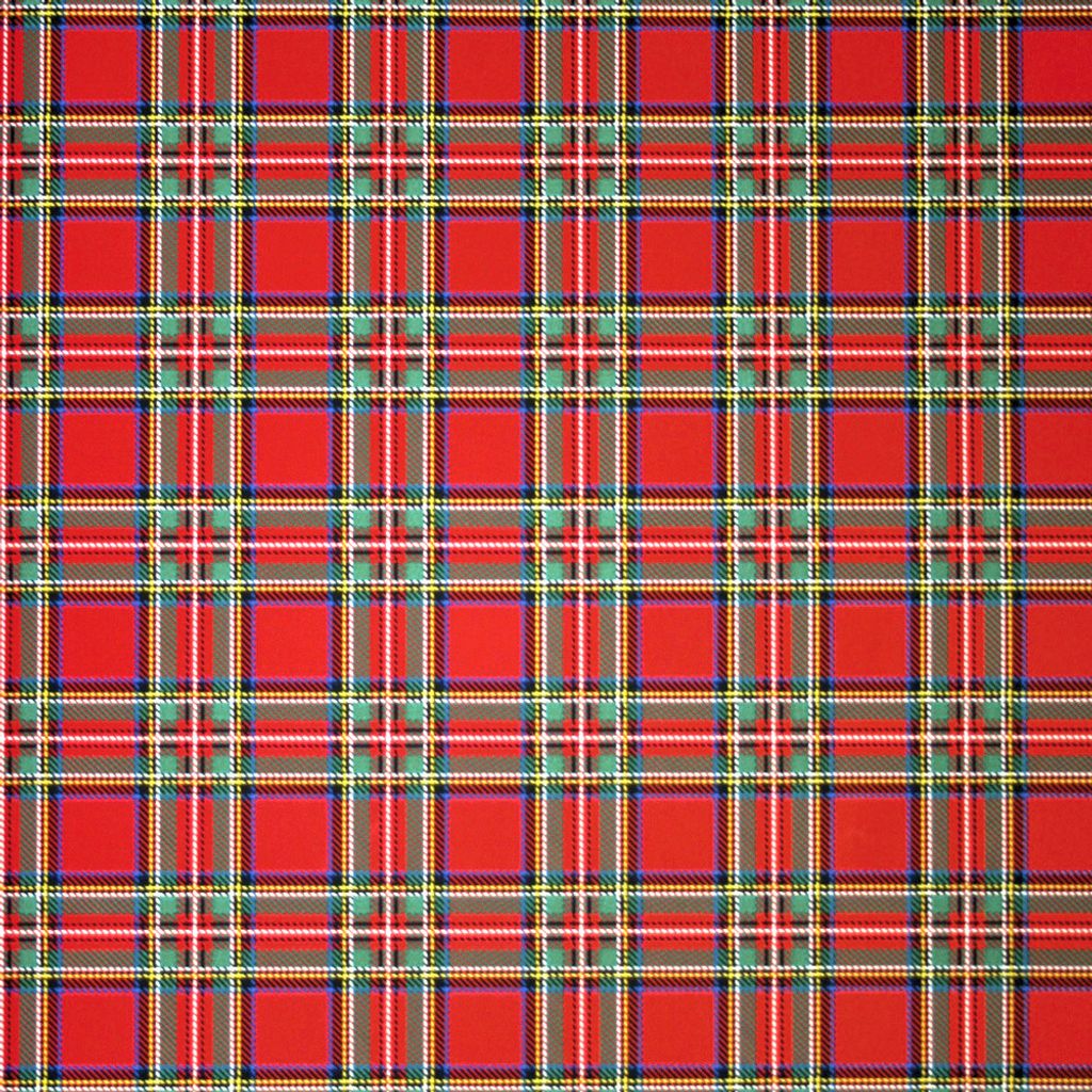 Geschenkpapier Schottenkaro Muster 70cm x 2m Rolle rot / Produktbild 