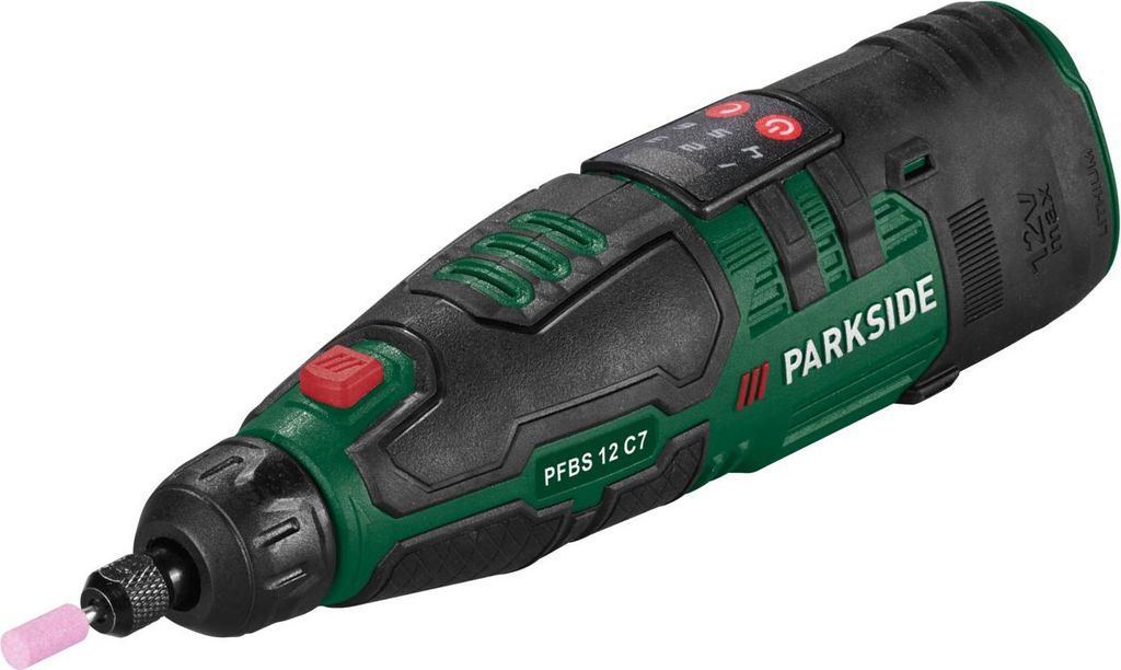 PARKSIDE 12V Akku-Feinbohrschleifer »PFBS 12 C7«, mit integriertem Akku und Ladekabel)
