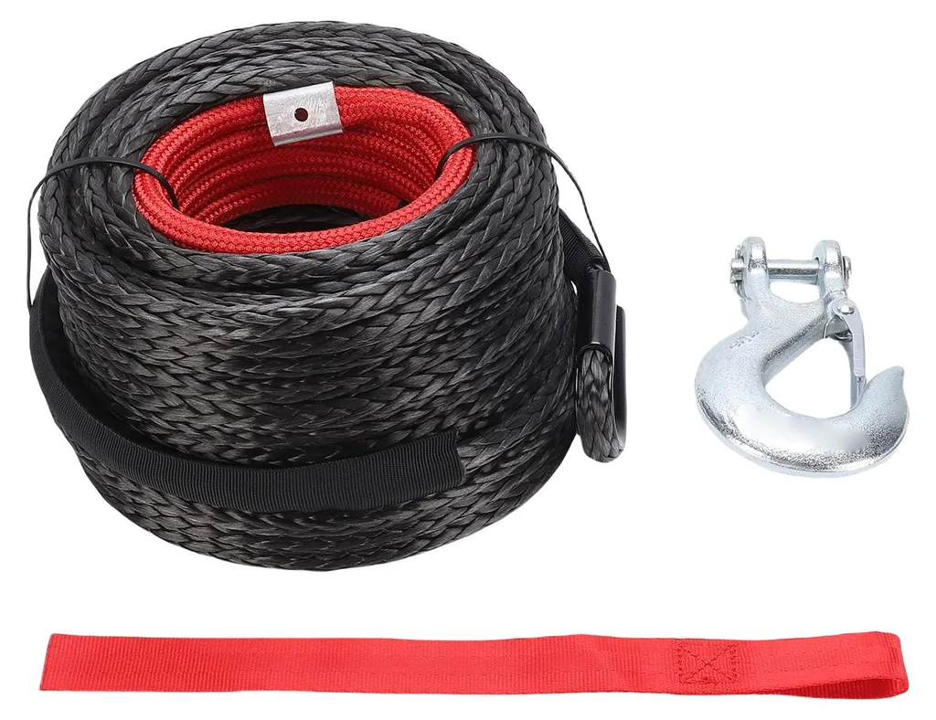 Câble de treuillage synthétique 15m pour 4x4 et dépanneuse nylon 8mm
