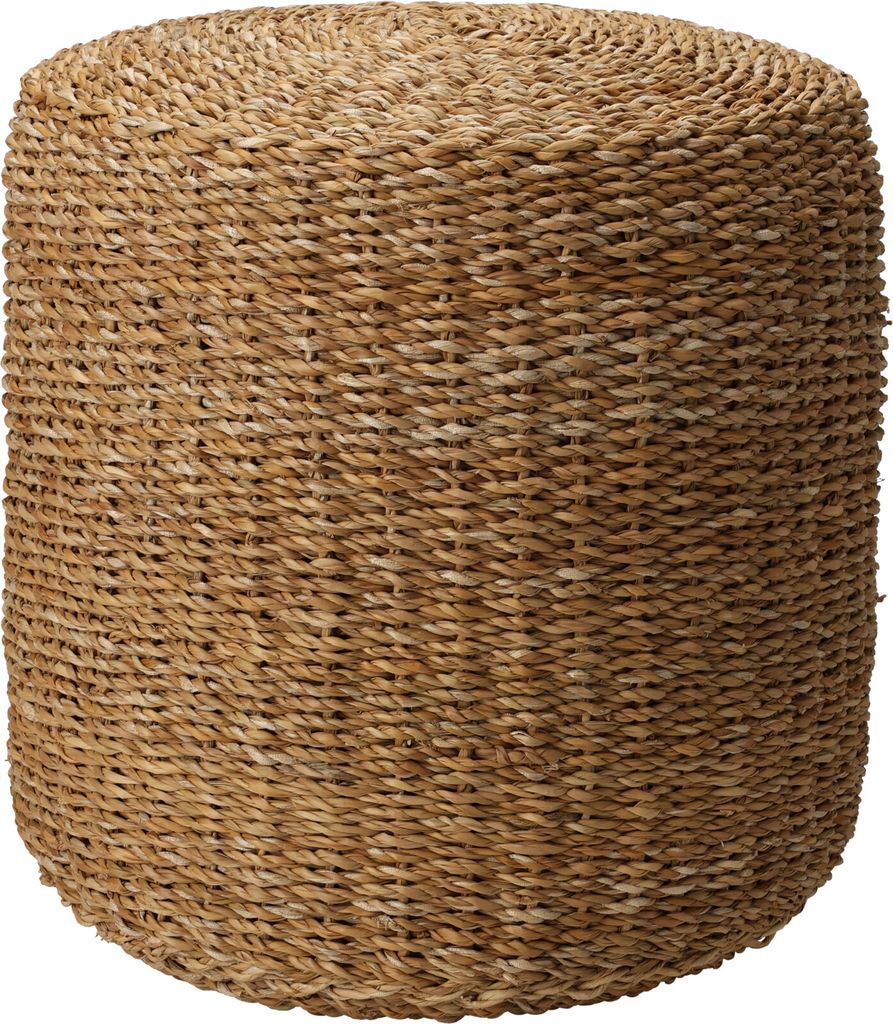 Home&Styling Pouf Rund Natur Ø40x38 cm Seegras