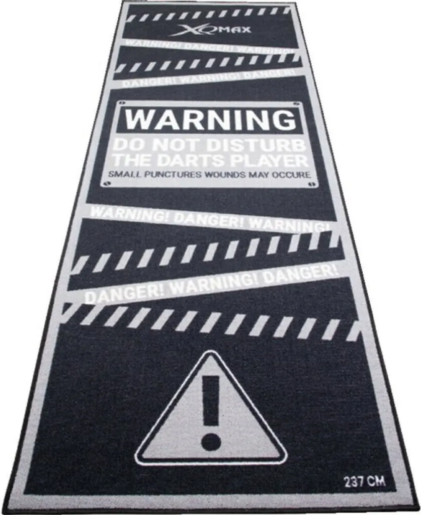 Tapis de fléchettes XQ MAX DARTMAT pour s'entraîner à la maison 237cm