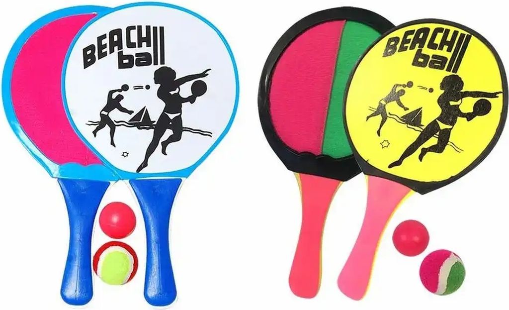 Set di palloni da spiaggia GEBRO 2in1 assortiti Immagine del prodotto 