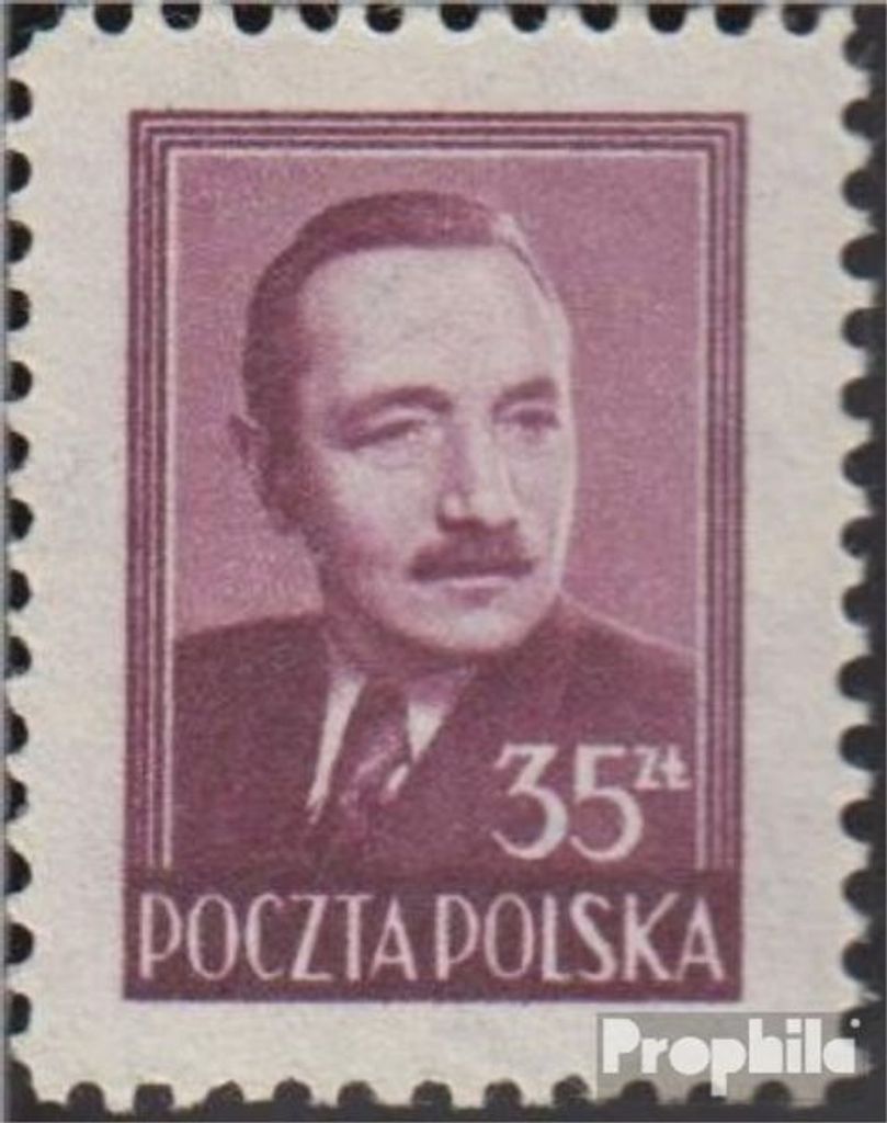 Briefmarken Polen 1948 Mi 526 mit Falz Boleslaw Bierut