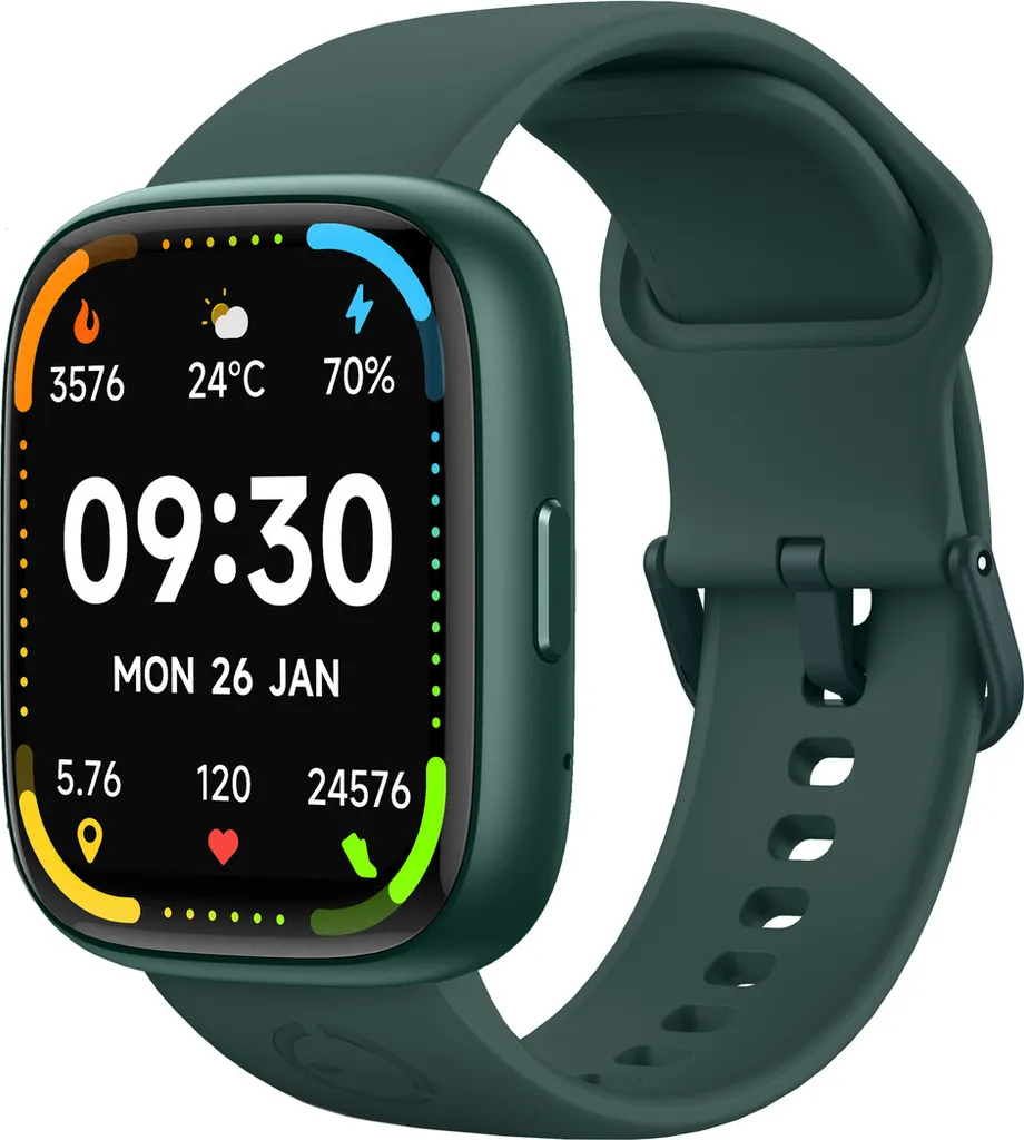 Montre de sport EcoWatch EW06 verte pour optimiser vos entraînements