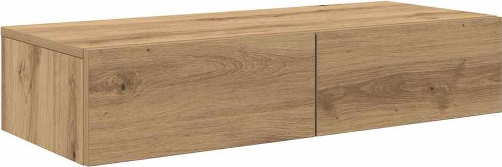 vidaXL Wandregal mit Schubladen Artisan-Eiche 80x33x17cm Produktbild 