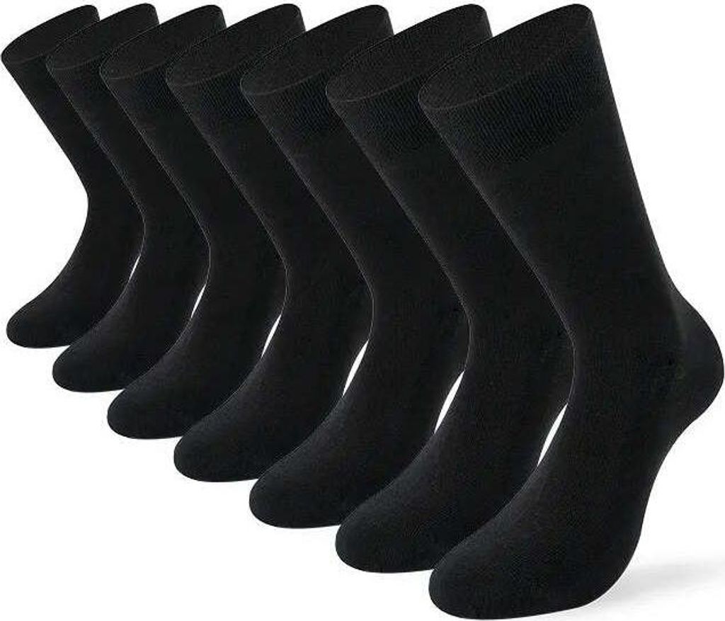 Lenz Duos Half Chaussettes longues 7 paires Noir UE 43-46 Image du produit 