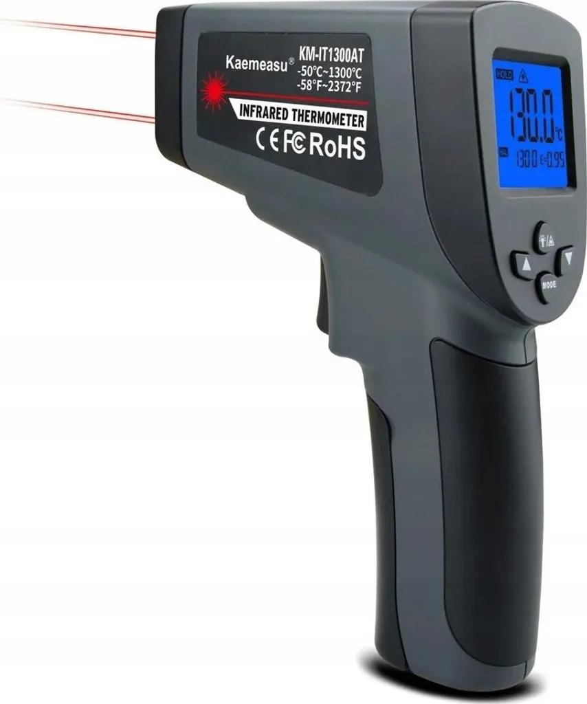 Pyromètre laser infrarouge -50 à 1300 °C de haute précision pour industrie