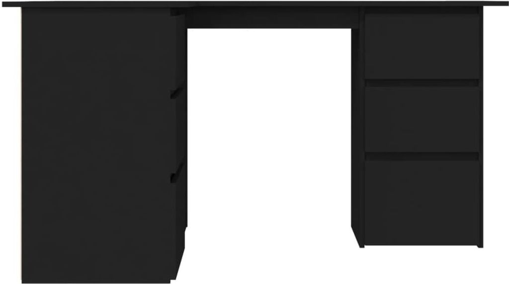 "im Sonderangebot"Eckschreibtisch/Büro-Möbel - CLORIS - PC Tisch moderner - Schwarz 145x100x76 cm Holzwerkstoff - NeuMöbel9262531