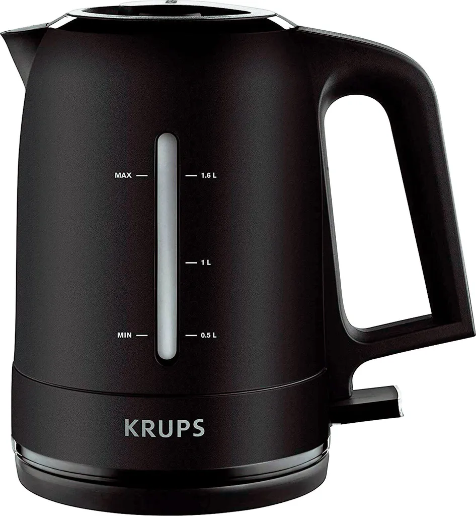 Krups BW 2448 Bouilloire Électrique Sans Fil 1.6L Noire Design Moderne