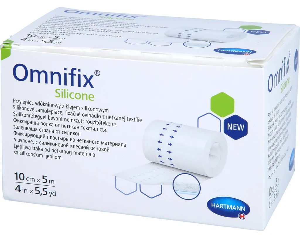 Fixer un Pansement sans Douleur - Omnifix Silicone Non-Tissé 10cmx5m