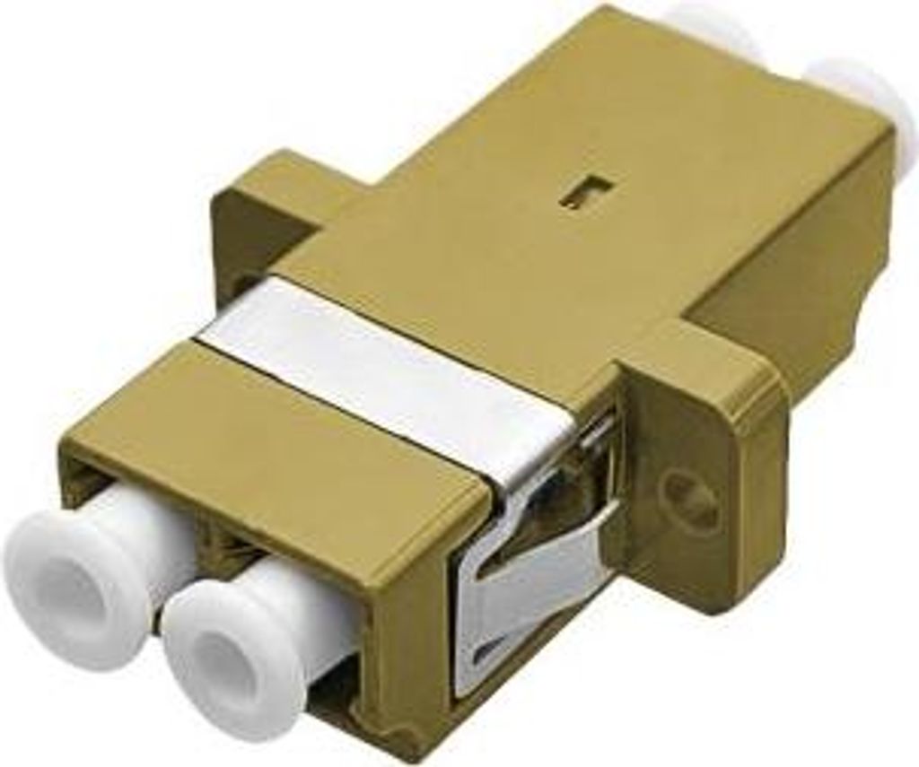 ALANTEC LC Duplex OM2 Multimode Adapter, LWL, Beige