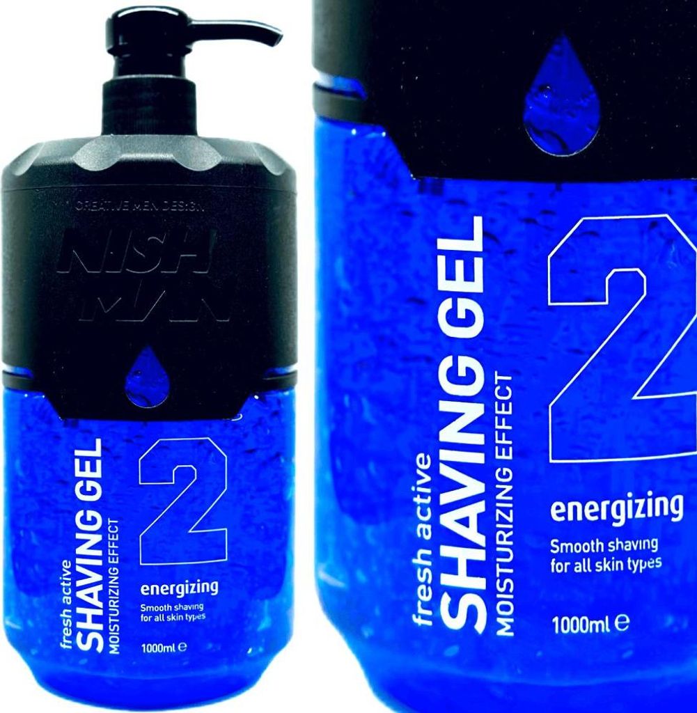 Nishman - 02 Energizing Shave Gel - Precision Shaving Gel 1000ml