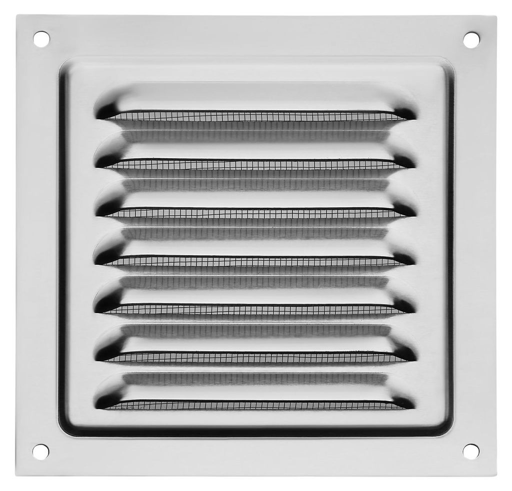 Griglia di ventilazione SOTECH 125 x 125 mm in alluminio – Immagine del prodotto 