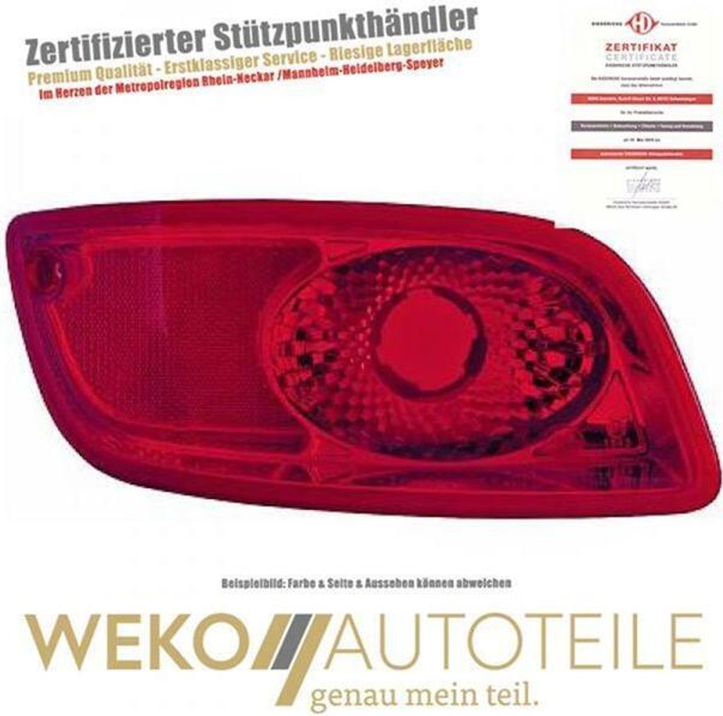 Nebelschlussleuchte links DIEDERICHS 6871095 für HYUNDAI